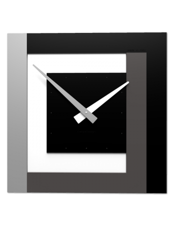 CALLEADESIGN: Stripes clock Ø 40 orologio moderno a parete nero bianco grigio in offerta