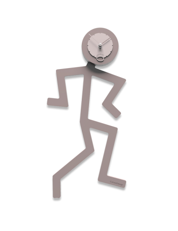CALLEADESIGN: Mino orologio moderno da parete legno colore grigio prugna in offerta