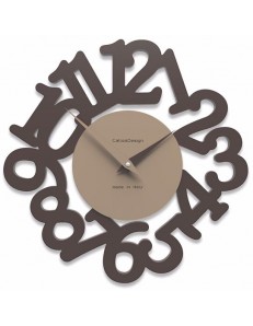 CALLEADESIGN: Mat orologio moderno da parete legno cioccolato in offerta
