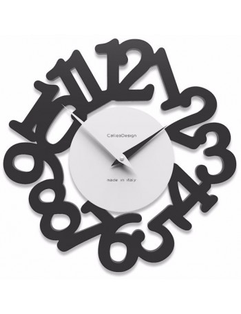 CALLEADESIGN: Mat orologio moderno da parete legno colore nero in offerta