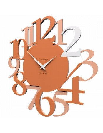 CALLEADESIGN: Russell orologio da parete moderno legno colore terracotta in offerta