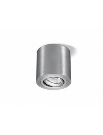 GEA LUCE: Faretto led gu10 Ø 9 orientabile plafoniera cilindro metallico color alluminio in offerta
