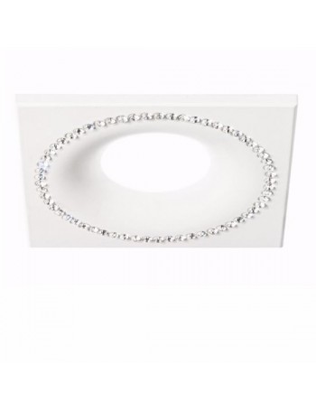 GEA LUCE: Faretto gu10 da incassso controsoffitto quadrato con strass led in offerta