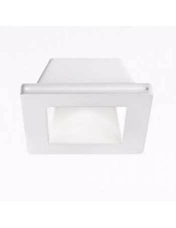 GEA LUCE: Faretto gu10 in gesso incasso controsoffitto led quadrato in offerta