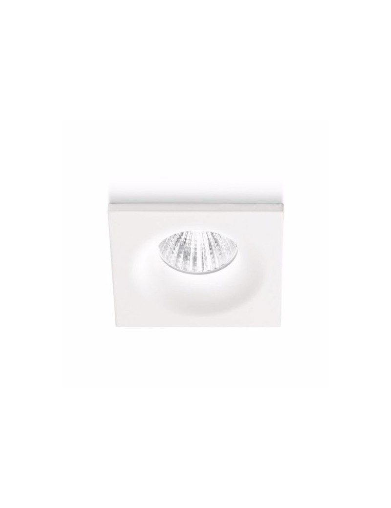 Gea Luce Alya faretto 5w 3000k incasso cartongesso led quadrato bianco