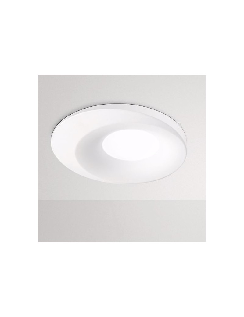 Gea Luce Janus faretto incasso da soffitto metallo bianco design