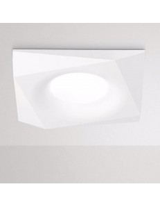GEA LUCE: Faretto da incasso a soffitto quadrato design decorativo metallo bianco in offerta