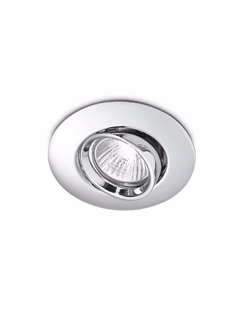 Gea Luce Ariel faretti gu10 led da incasso controsoffitto tondo led  orientabile nickel