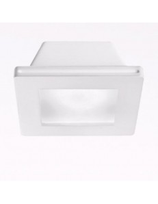 GEA LUCE: Faretto gu10 in gesso da incasso controsoffitto con vetro led quadrato in offerta