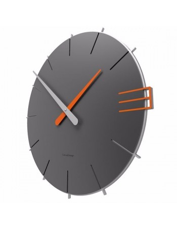 CALLEADESIGN: MIKE OROLOGIO DA PARETE MODERNO LEGNO COLORE GRIGIO QUARZO in offerta