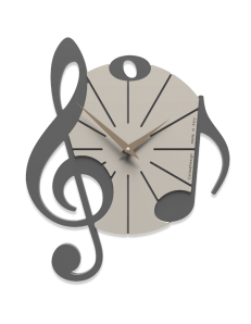 CALLEADESIGN: Vivaldi orologio moderno da parete legno colore grigio quarzo in offerta