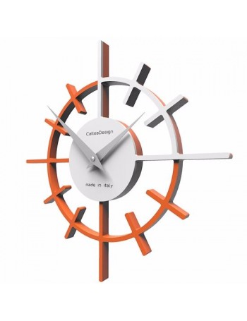 CALLEADESIGN: Crosshair orologio da parete moderno legno colore arancione in offerta