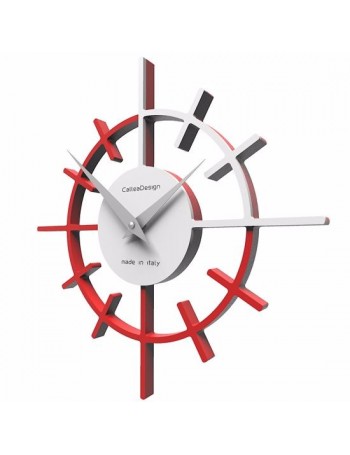 CALLEADESIGN: Crosshair orologio moderno da parete legno colore rosso fuoco in offerta