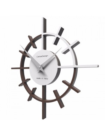 CALLEADESIGN: Crosshair orologio moderno da parete legno colore cioccolato in offerta