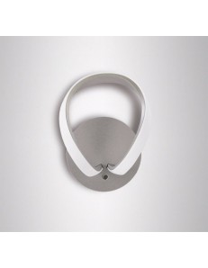 MANTRA: Knot applique led 12w 3000k design moderno grigio lampada in offerta