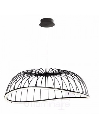MANTRA: Celeste lampadario led 40w 3000k design moderno nero in offerta