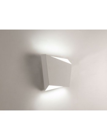 MANTRA: Asimetric applique led design moderno metallo bianco in offerta