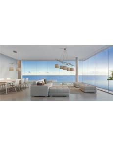 MANTRA: Sabina lampadario sospensione vintage legno marrone tessuto beige rami di legno in offerta 2