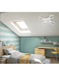 Knot plafoniera led 40w luce calda Ø48 design  2