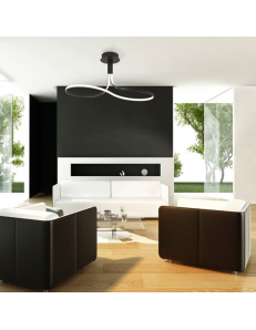 MANTRA: Nur xl marrone lampadario moderno led 50w 2800k dimmerabile in offerta