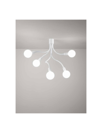 PERENZ: Bulbo plafoniera con bracci sfera orientabili 5 luci in offerta