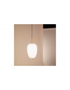 PERENZ: Cirro sospensione cono led 24w in metallo oro e vetro bianco in offerta 2