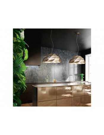 PERENZ: Tilt sospensione moderna 3 luci in metallo oro opaco ø 56 cucina in offerta