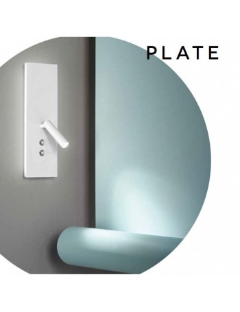 PERENZ: Plate Applique con faretto Led orientabile e presa USB in offerta