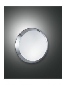 FABAS LUCE: Borea plafoniera cromo rotonda 30 cm in offerta