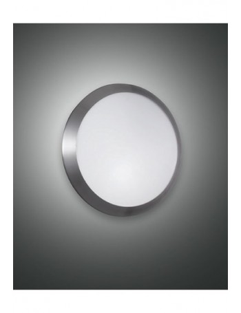 FABAS LUCE: Borea plafoniera nichel satinato rotonda 30 cm in offerta