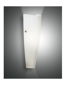 Dedalo applique conico moderno vetro bianco 2