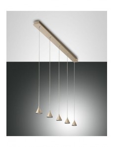 FABAS LUCE: Delta sospensione LED 4 luci oro in offerta