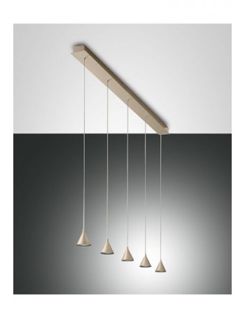 FABAS LUCE: Delta sospensione LED 4 luci oro in offerta