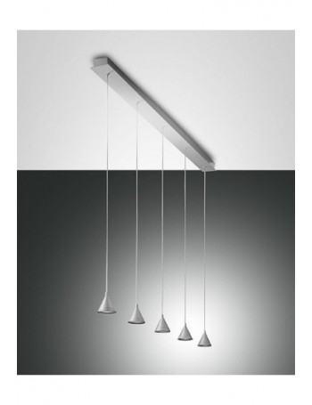 FABAS LUCE: Delta sospensione LED 4 luci alluminio in offerta