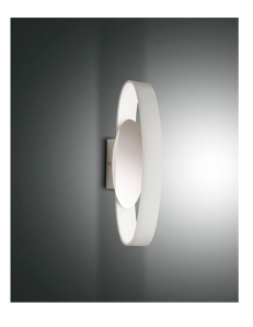 FABAS LUCE: Gaby applique led 32cm in metallo bianco in offerta