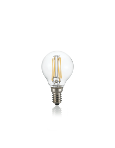 IDEAL LUX: Lampadina E14 led 4w sfera vetro trasparente luce naturale in offerta