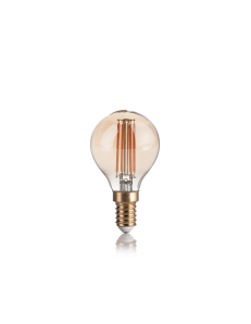 IDEAL LUX: Lampadina E14 led 4w vintage vetro ambrata 2200k in offerta