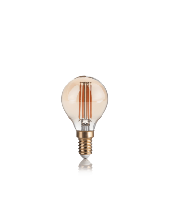 IDEAL LUX: Lampadina E14 led 4w vintage vetro ambrata 2200k in offerta