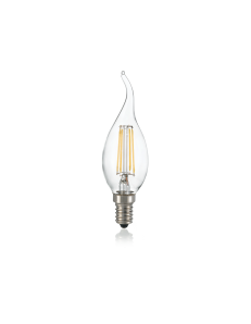 IDEAL LUX: Lampadina E14 led 4w colpo di vento vetro 3000k in offerta