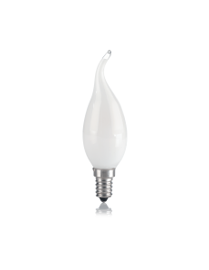 IDEAL LUX: Lampadina E14 led 4w colpo di vento vetro bianco 3000k in offerta