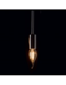 IDEAL LUX: Lampadina E14 led 4w colpo di vento vetro ambrata vintage 2200k in offerta 2