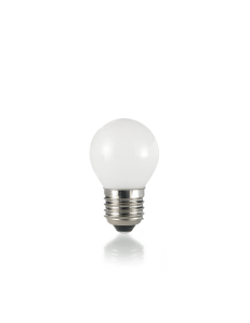 IDEAL LUX: Lampadina E27 led 4w sfera vetro bianco luce calda in offerta