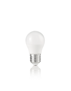 IDEAL LUX: Lampadina E27 led 7w sfera plastica bianca luce calda in offerta