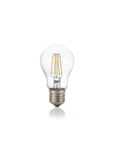 IDEAL LUX: Lampadina E27 led 4 w goccia vetro trasparente luce calda in offerta