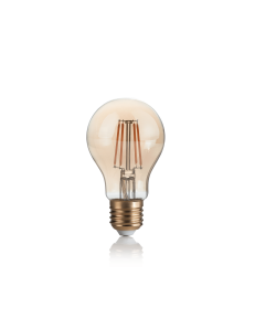 IDEAL LUX: Lampadina E27 led 4 w goccia vetro ambra vintage luce calda in offerta