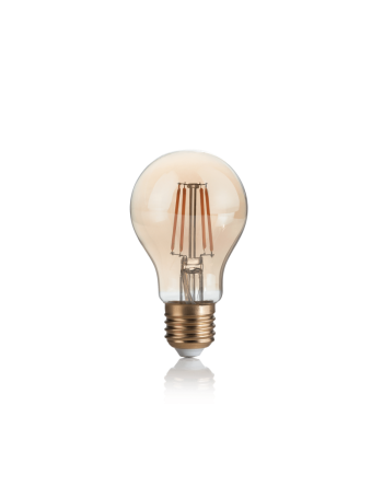 IDEAL LUX: Lampadina E27 led 4 w goccia vetro ambra vintage luce calda in offerta