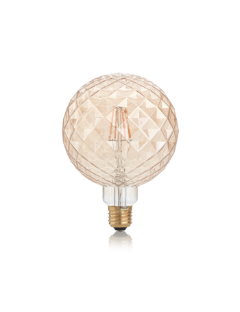 IDEAL LUX: Pearl lampadina E27 led 4w vetro ambra vintage luce calda in offerta