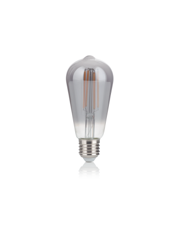 IDEAL LUX: Cono lampadina E27 led 4w vetro fume vintage luce calda in offerta