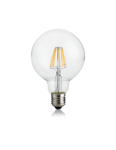 IDEAL LUX: Globo d95 lampadina E27 led 8w vetro trasparente luce naturale in offerta