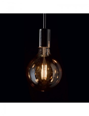 IDEAL LUX: Globo d95 lampadina E27 led 4w vetro ambra vintage luce calda in offerta